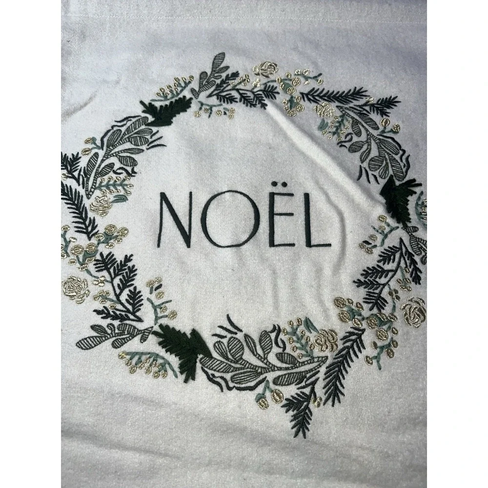 Threshold Noel‎ Embroidered  Christmas Hanging Sign New 16